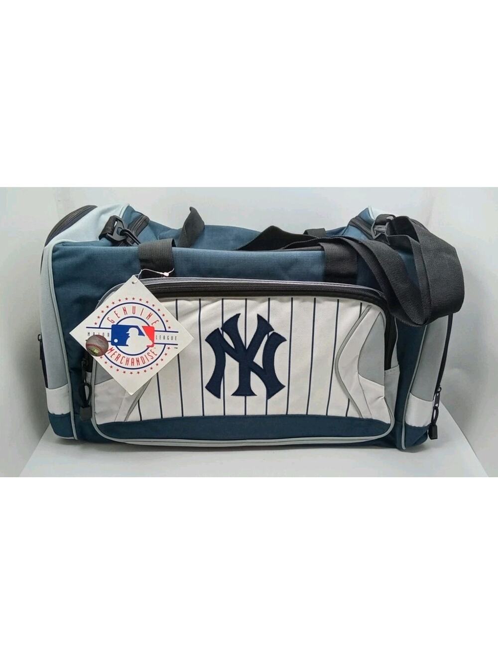 Y2K 2010 New York Yankees MLB Embroidered Logo Duffel Bag 18" x 11"